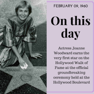 Joanne Woodward Hollywood walk of fame